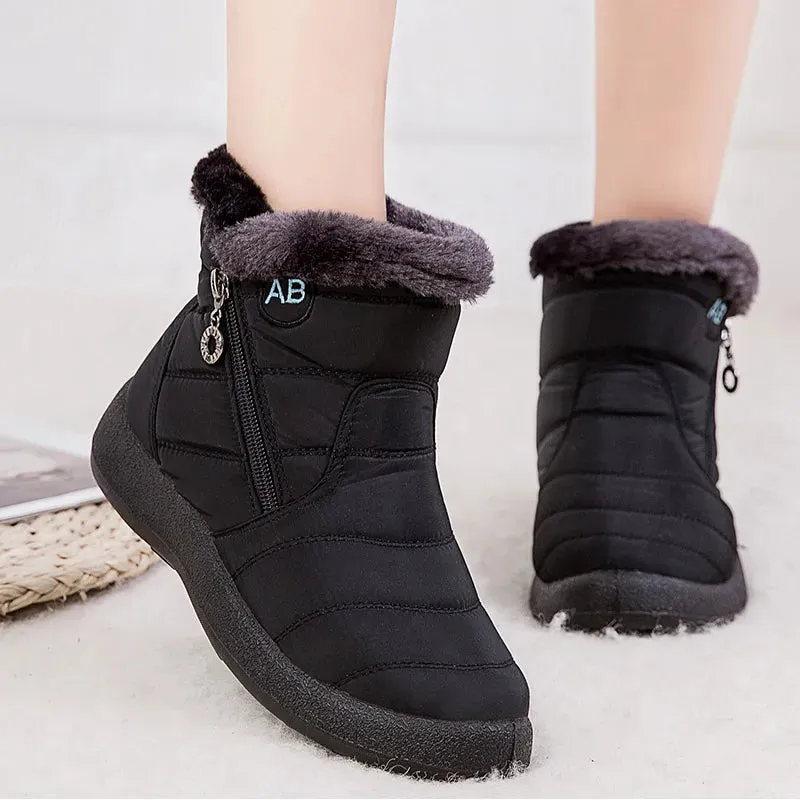 Thick Bottom Waterproof Ankle Boots