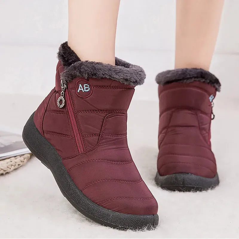 Thick Bottom Waterproof Ankle Boots