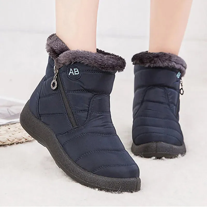 Thick Bottom Waterproof Ankle Boots