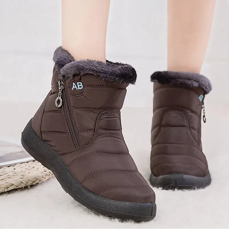 Thick Bottom Waterproof Ankle Boots