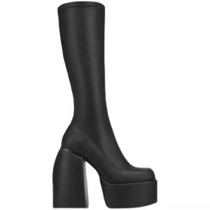 Thick Heels Chunky High Boots