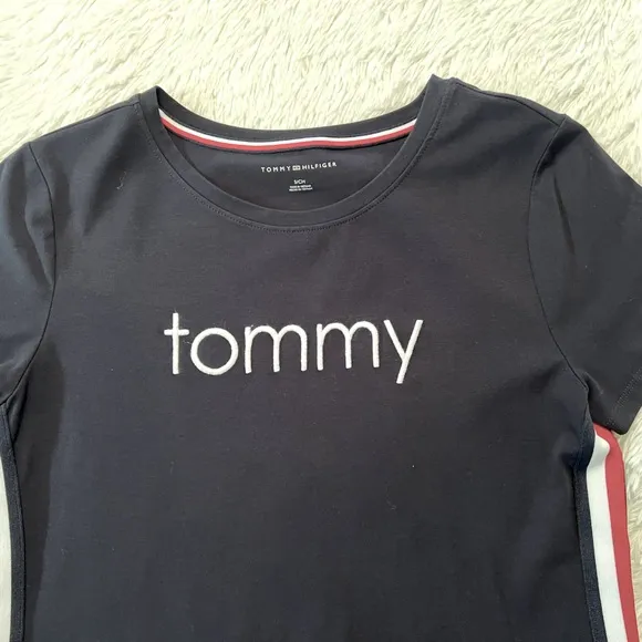 Tommy Hilfiger Women's Tee Dress With Side Stripes
