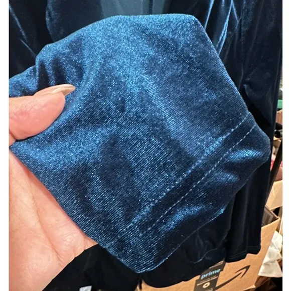 Velvet Blazer Jacket Teal