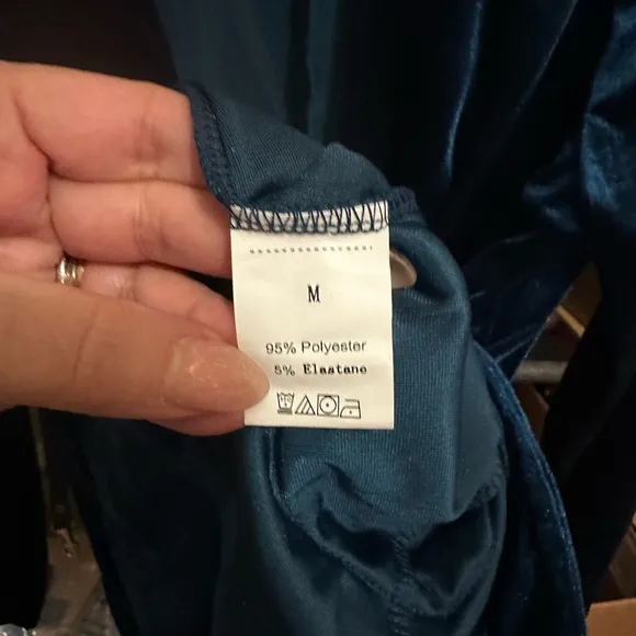 Velvet Blazer Jacket Teal