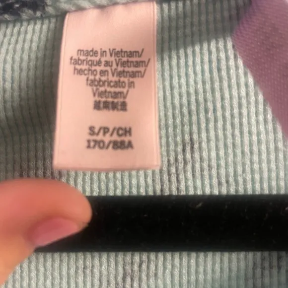 Victoria’s Secret Size Small Long Sleeve Waffle Knit Baby Blue Long Sleeve Shirt