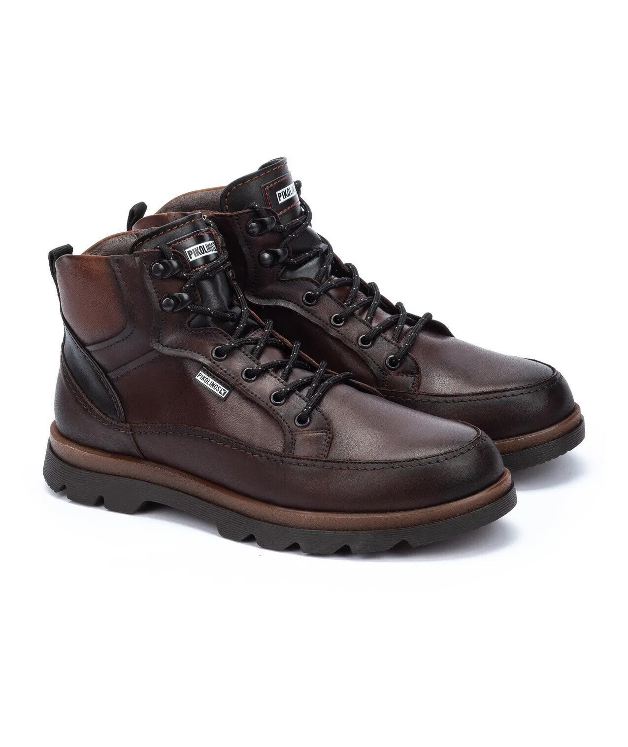 'Vigo' men's lace-zip boot - Dark brown
