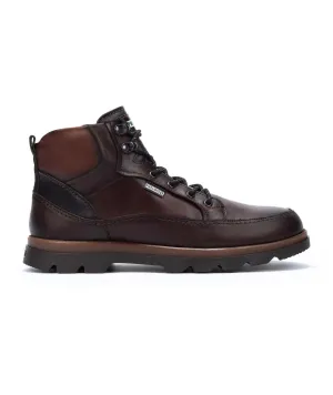 'Vigo' men's lace-zip boot - Dark brown