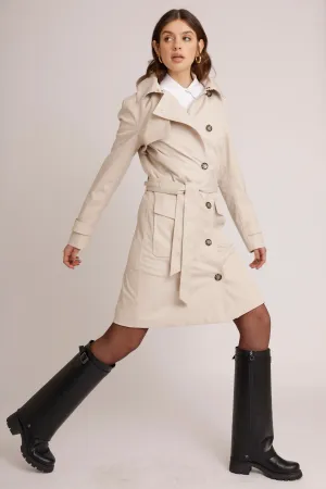 Waterproof Tailored To Fit Trenchcoat  | Sandy Melange