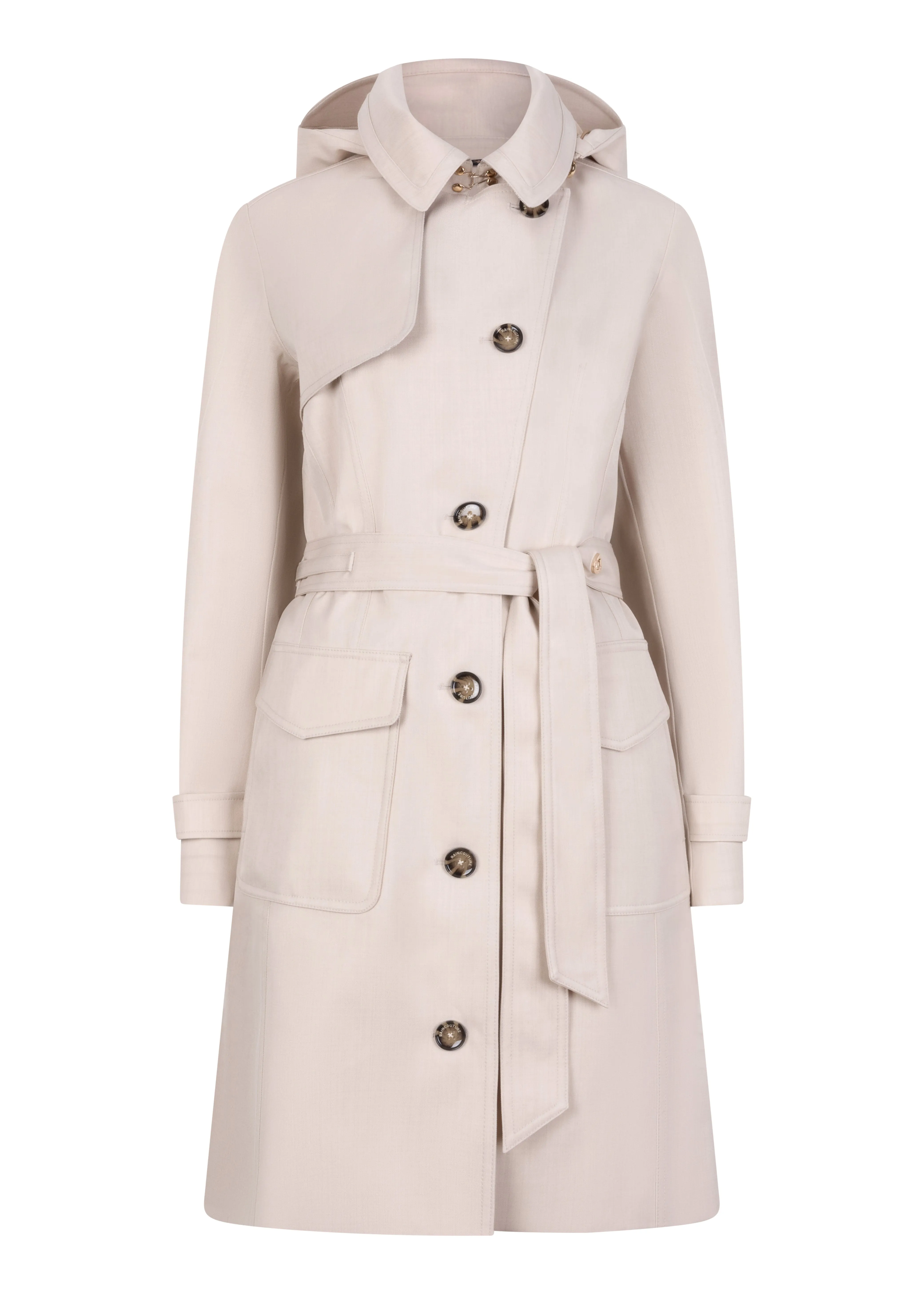 Waterproof Tailored To Fit Trenchcoat  | Sandy Melange