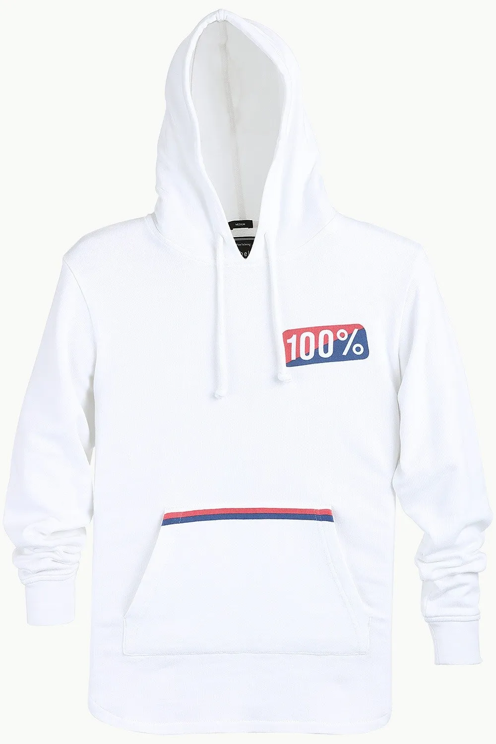 White Popover Hoodie Sweatshirt