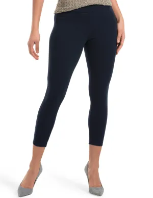 Wide Waistband Blackout Cotton Capri