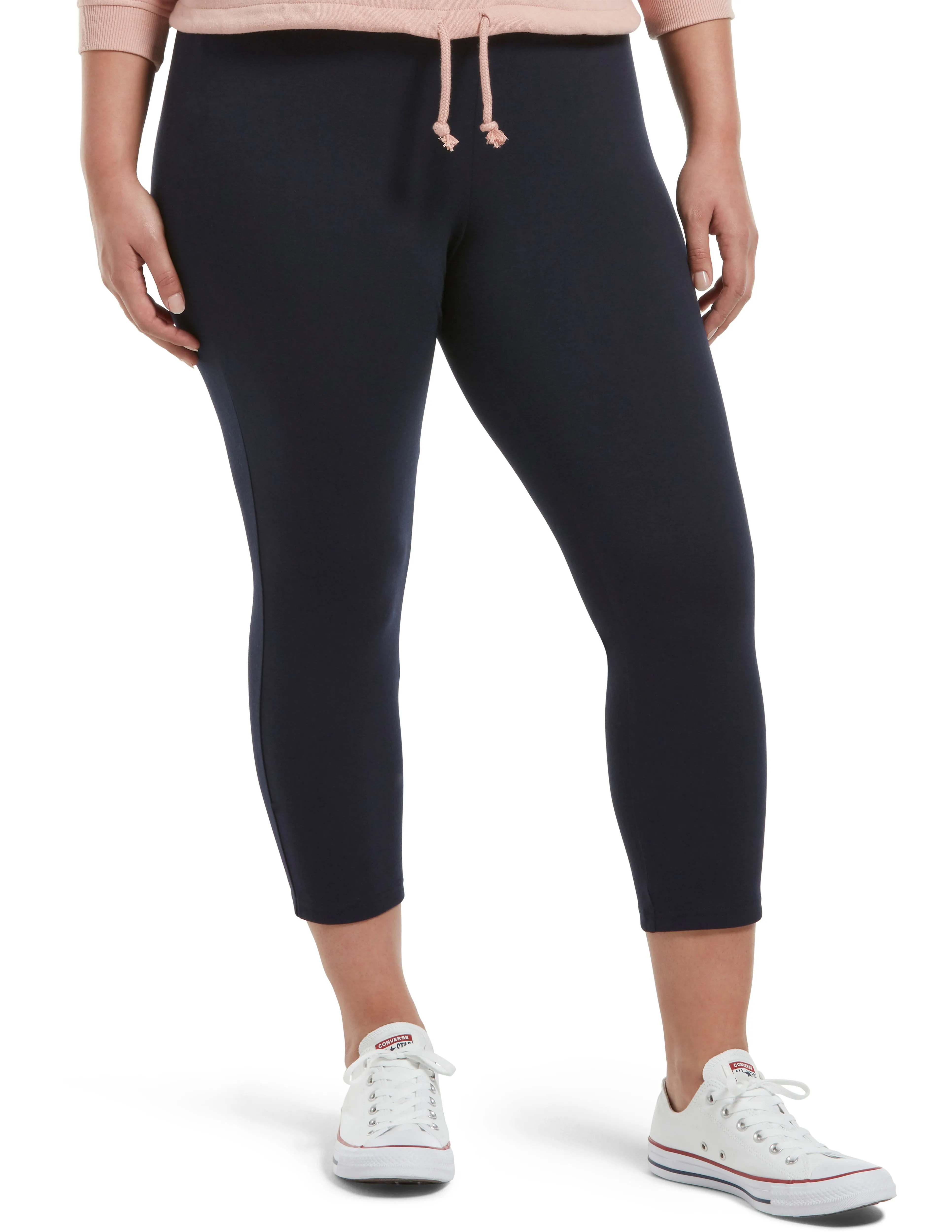 Wide Waistband Blackout Cotton Capri