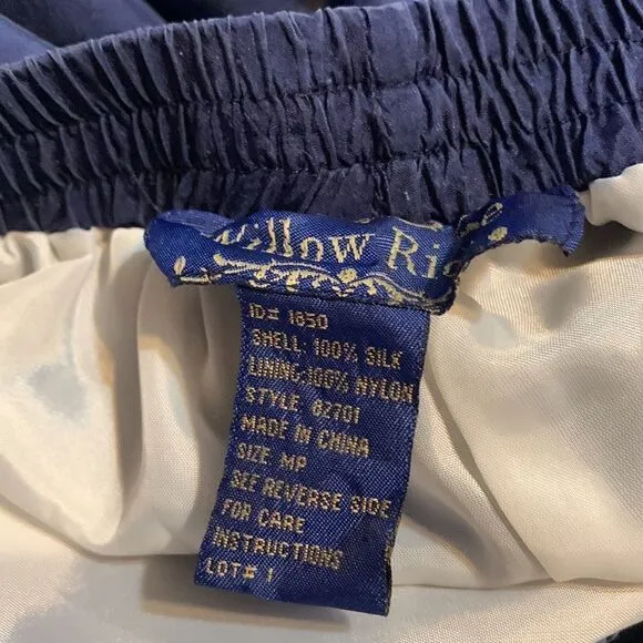 Willow Ridge Silk Tracksuit Blue White M Petite