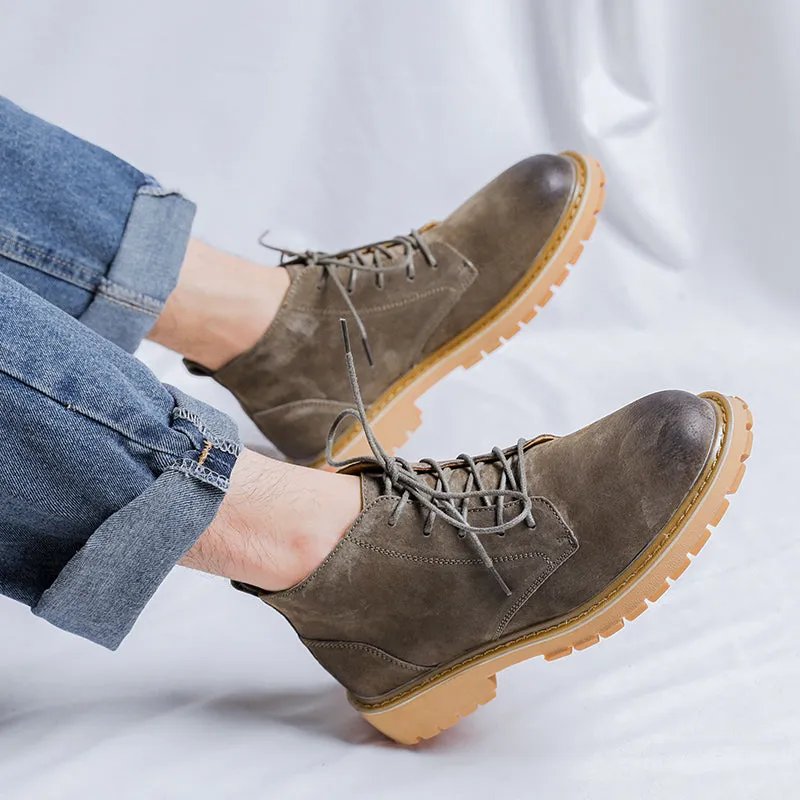 Winter Lace Up Cowboy Boots