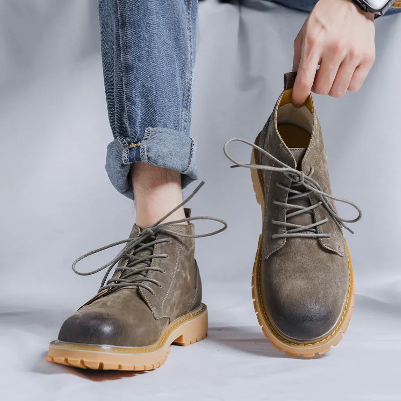 Winter Lace Up Cowboy Boots