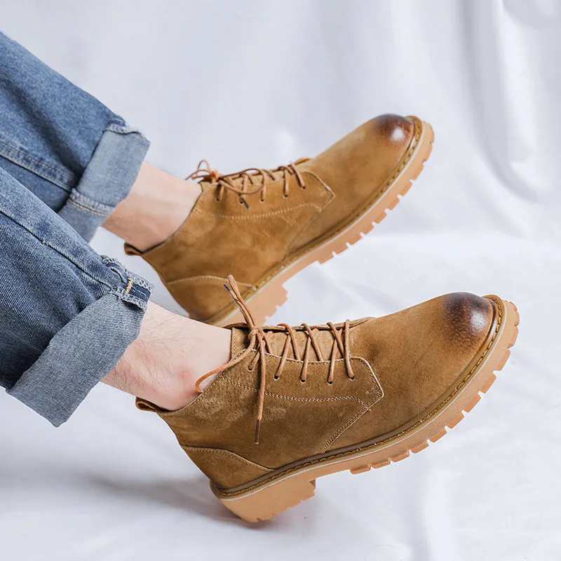 Winter Lace Up Cowboy Boots