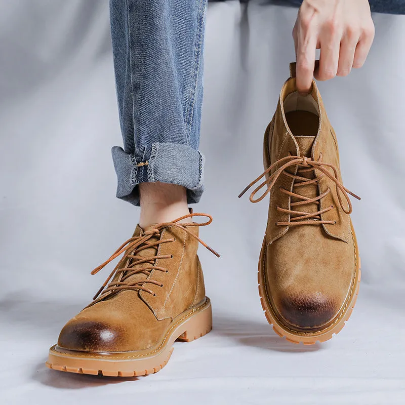 Winter Lace Up Cowboy Boots