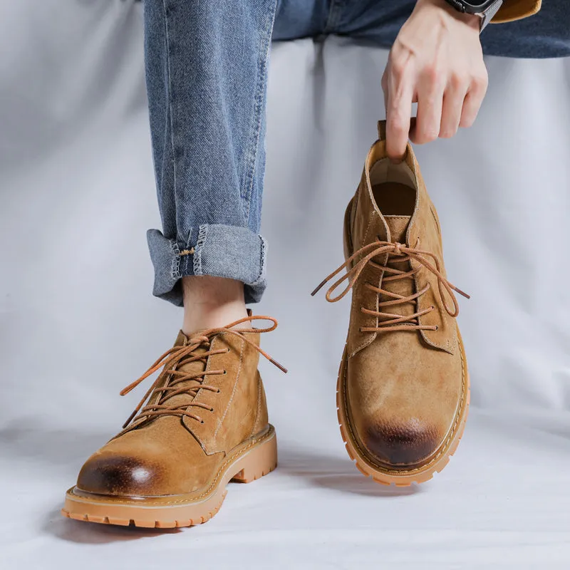 Winter Lace Up Cowboy Boots