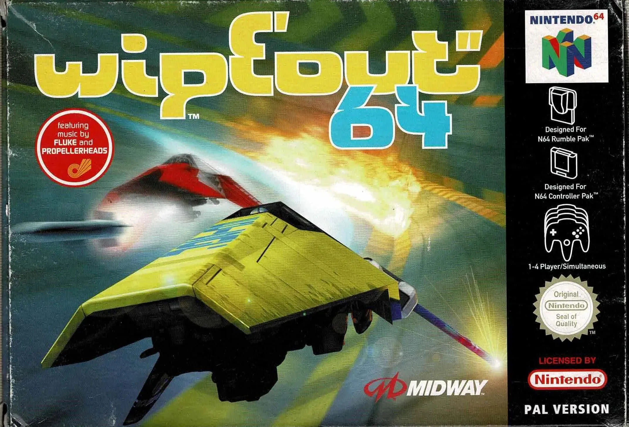 Wipeout 64 i æske (kosmetiske fejl)