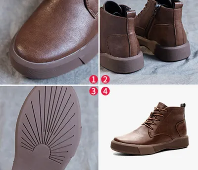 Women Arch Spupport Leather Ankle Boots Warm Femme Short Boots Waterproof Shoes
