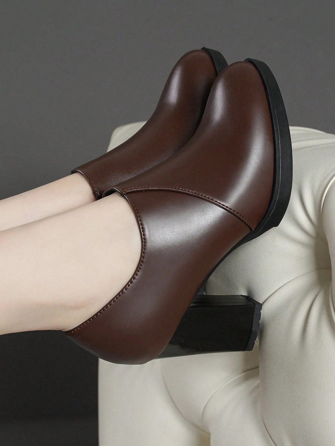 Women's Ankle Boots & Short Boots With High Heels, Waterproof Platform And Chunky Heels Autumn/winter Shoes