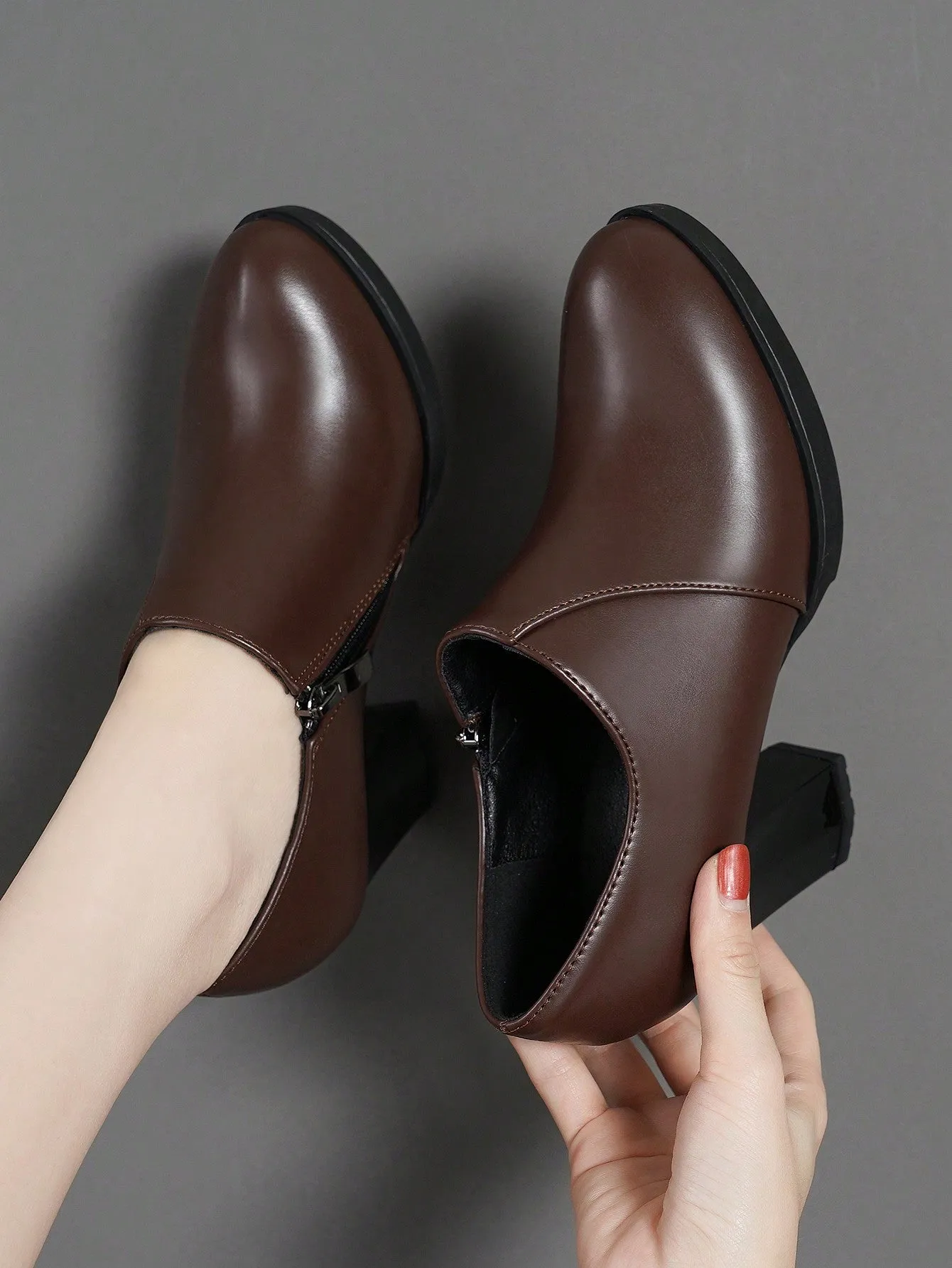 Women's Ankle Boots & Short Boots With High Heels, Waterproof Platform And Chunky Heels Autumn/winter Shoes