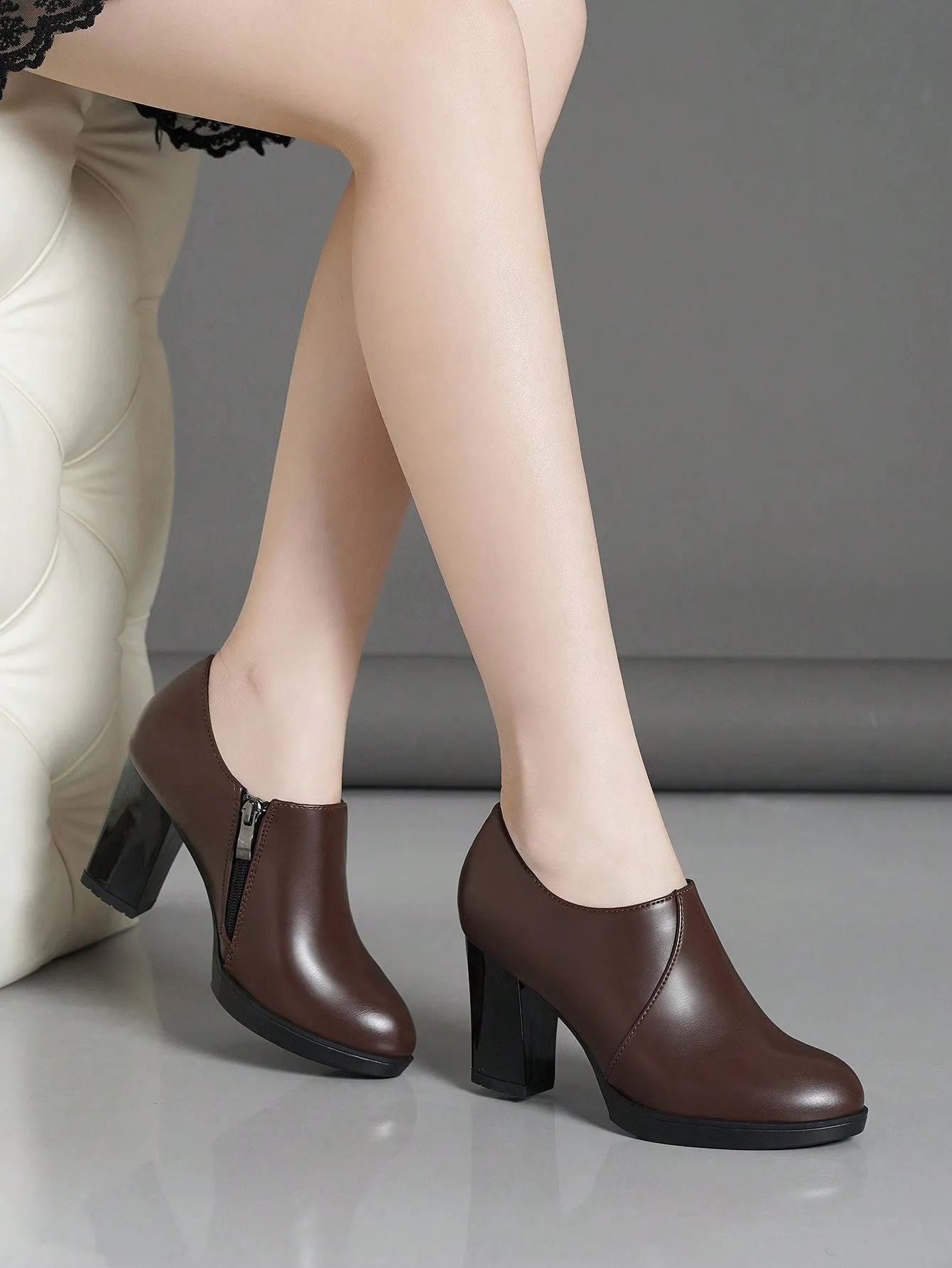 Women's Ankle Boots & Short Boots With High Heels, Waterproof Platform And Chunky Heels Autumn/winter Shoes