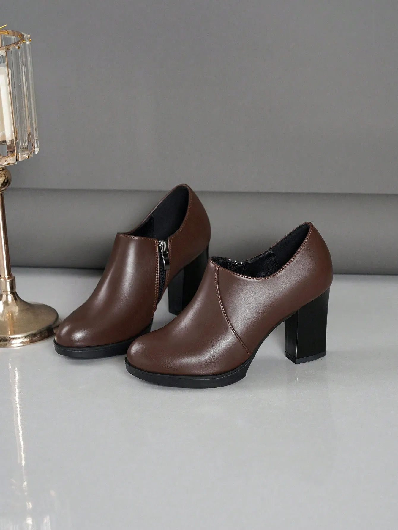 Women's Ankle Boots & Short Boots With High Heels, Waterproof Platform And Chunky Heels Autumn/winter Shoes