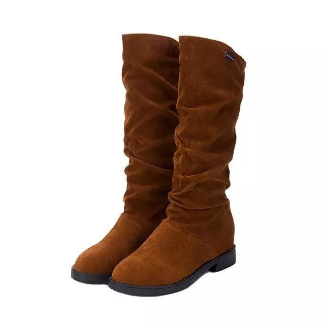 Women's Anti Slip Boots With Thick Heels In Autumn and Winter