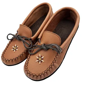 Women's Beaded Leather Moccasin Shoes