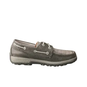Women's Cell Stretch Driving Moc Boat Shoe In Grey