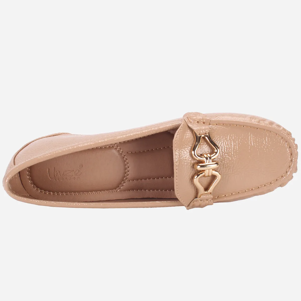 Womens "ALORA" High Wedge Comfy Moccasins