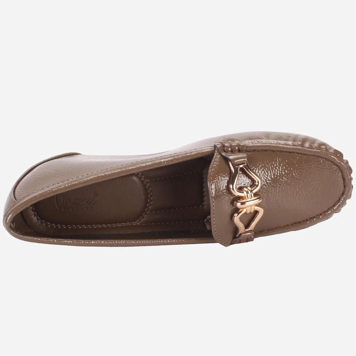 Womens "ALORA" High Wedge Comfy Moccasins