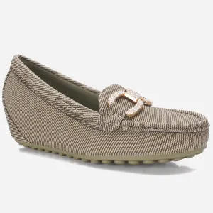 Women's "BENEDITTA" High Wedge Comfy Moccasins