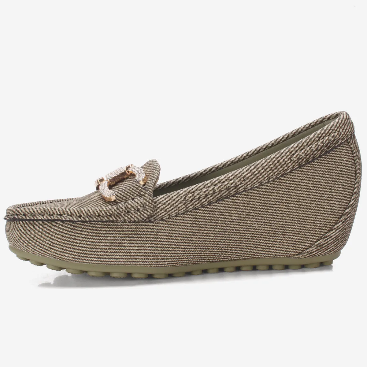 Women's "BENEDITTA" High Wedge Comfy Moccasins