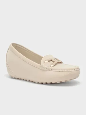 Womens "CZARINA" Comfy Wedge Moccasins