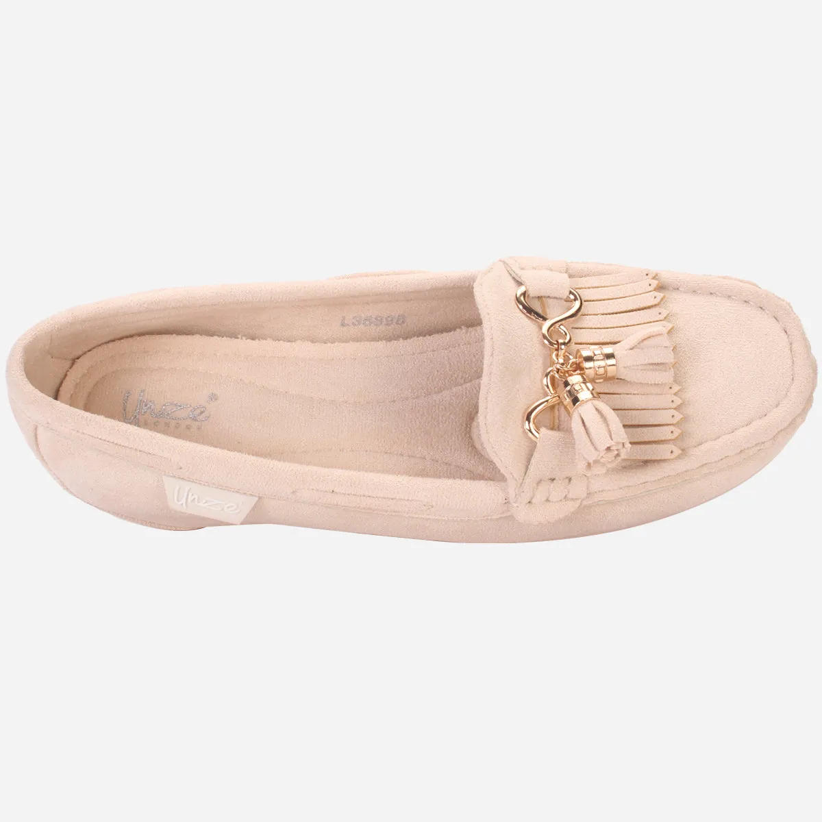 Womens "FIJI" Wedge Comfy Slide In Moccasins