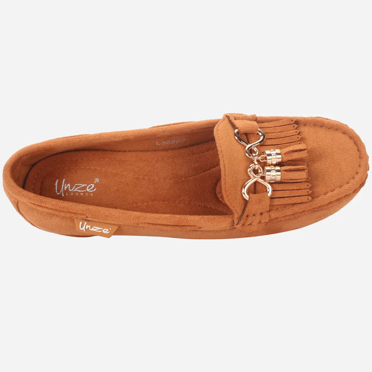 Womens "FIJI" Wedge Comfy Slide In Moccasins
