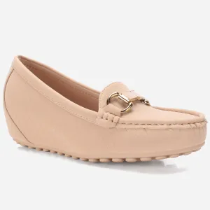 Womens "KANAAN" High Wedge Comfy Moccasin