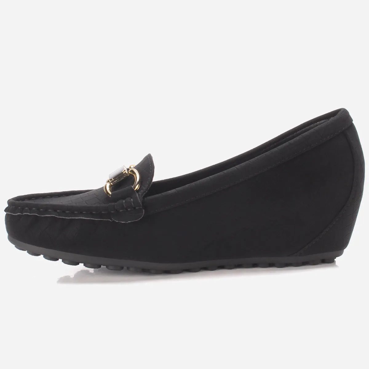 Womens "KANAAN" High Wedge Comfy Moccasin
