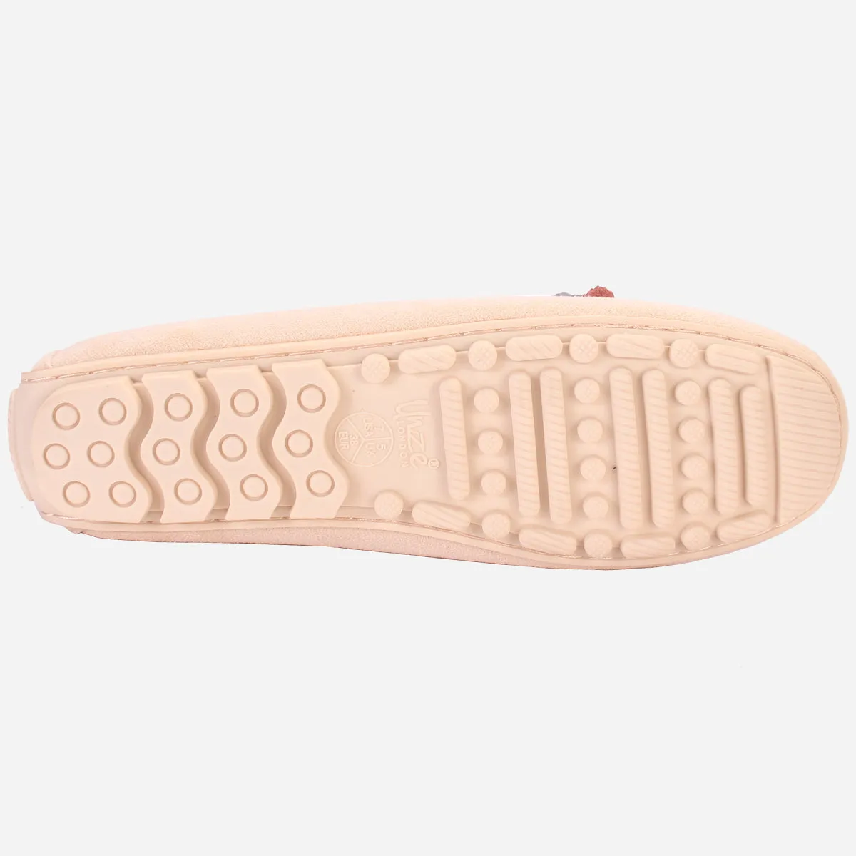 Womens "SEILY" Flat Comfy Slide In Moccasins