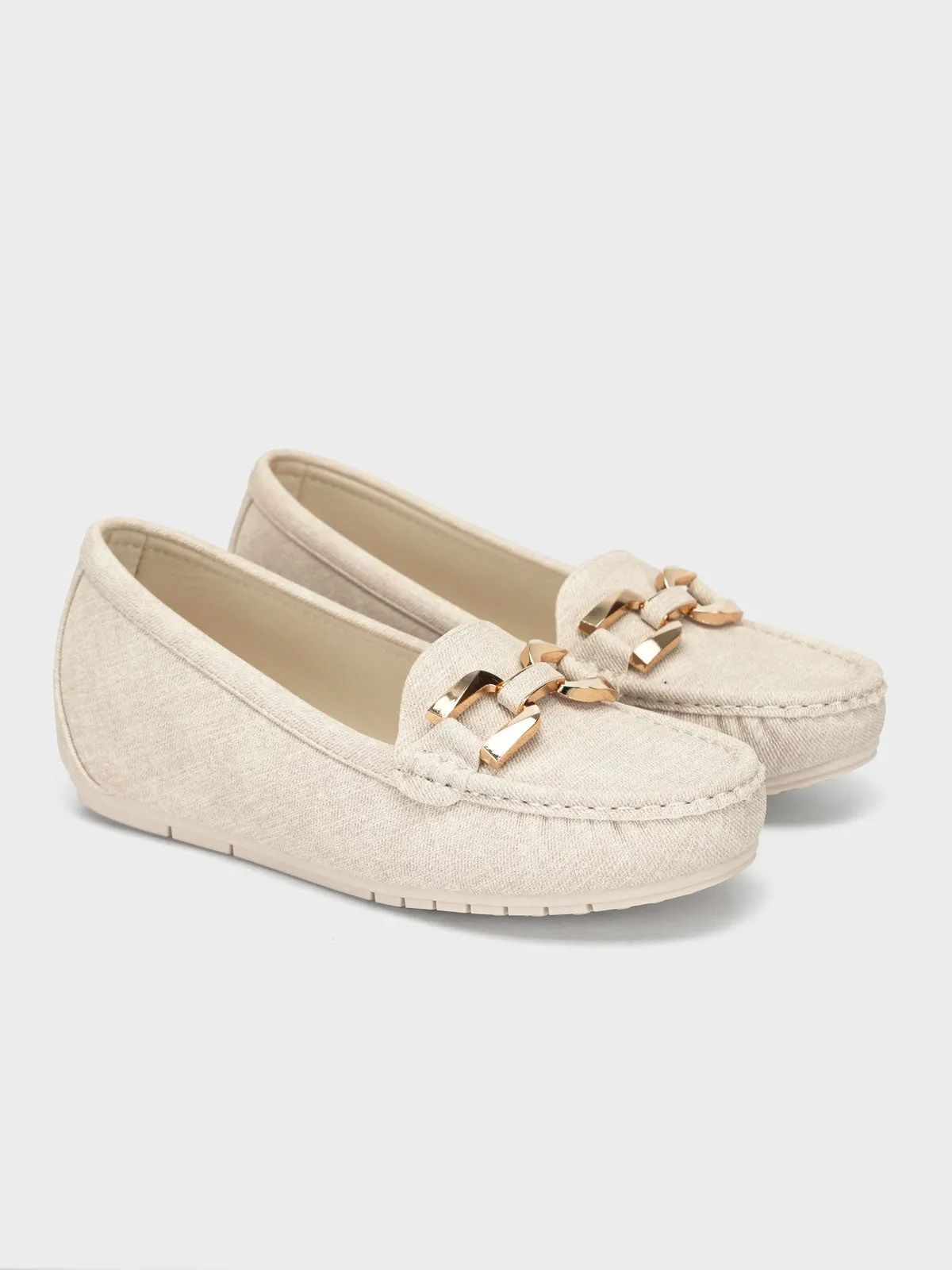 Womens "SUTARA" Comfy Buckle Moccasins
