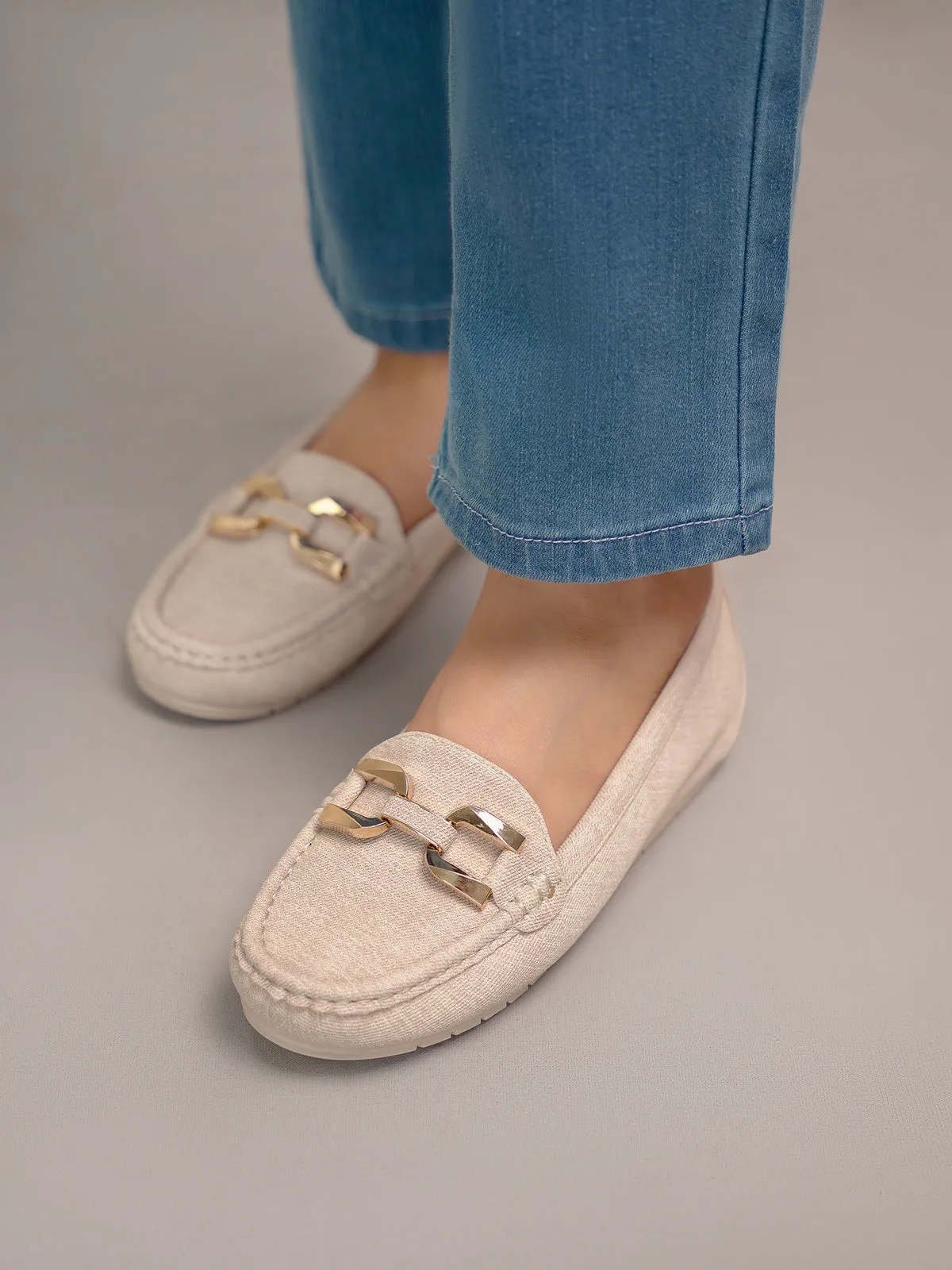 Womens "SUTARA" Comfy Buckle Moccasins
