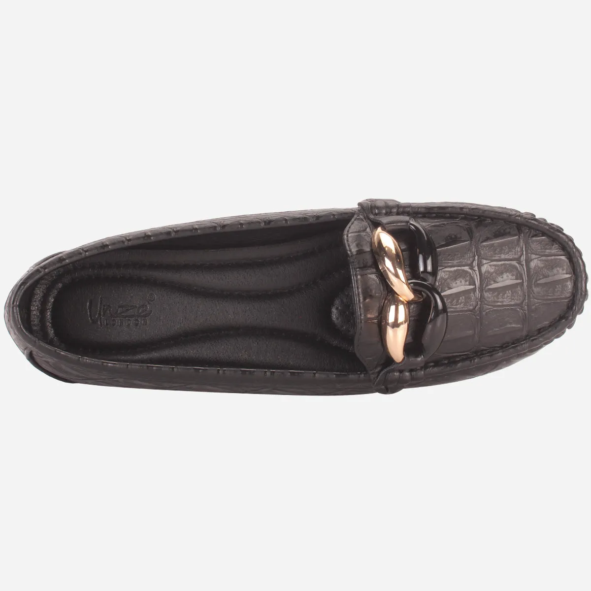 Womens "TRACEY" Flat Comfy Slide In Moccasins