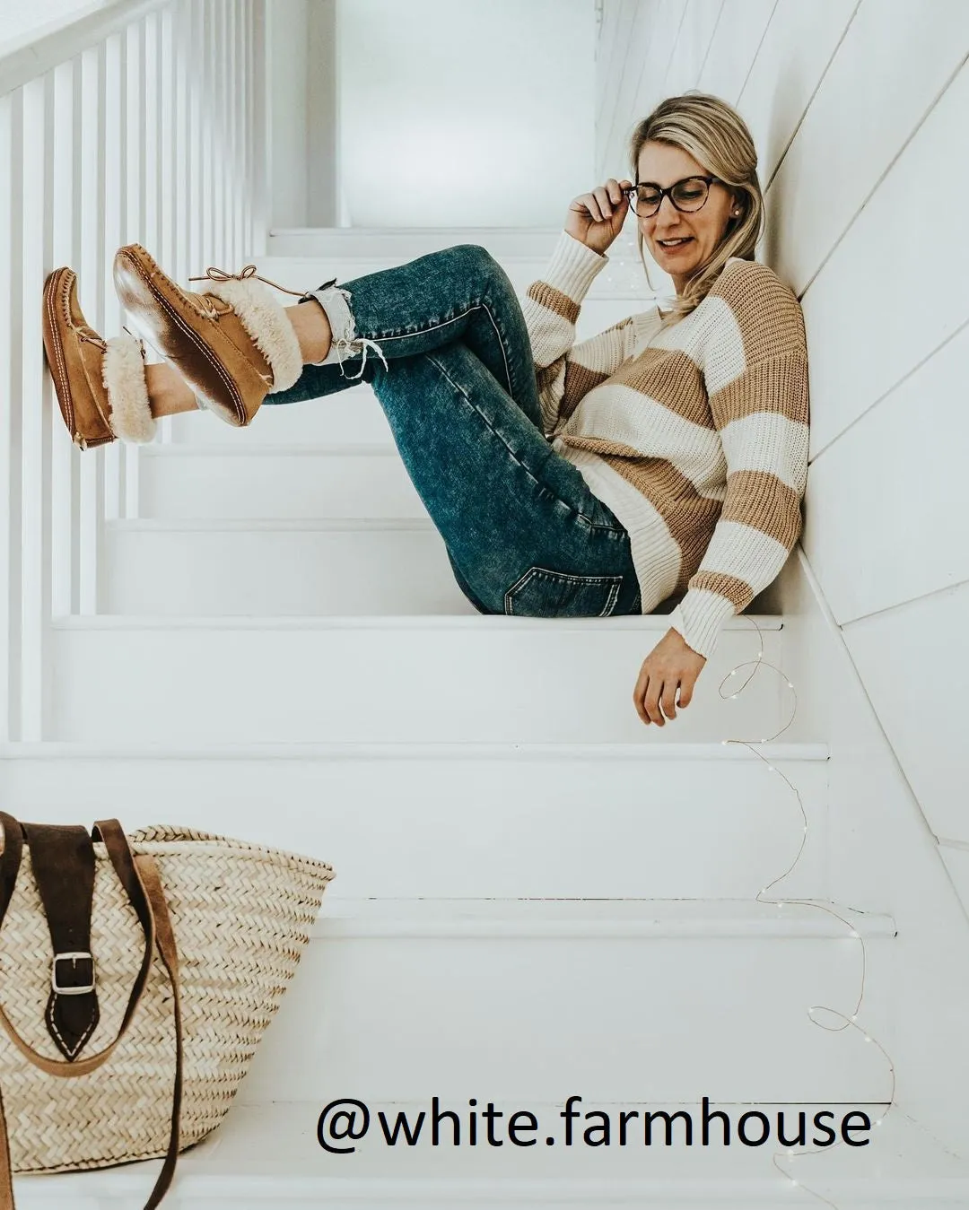 Women's Sheepskin Lined Soft Sole Moccasin Slipper Boots