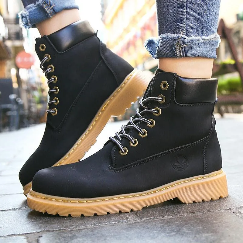 Women's shoes with thick heels and high tops
