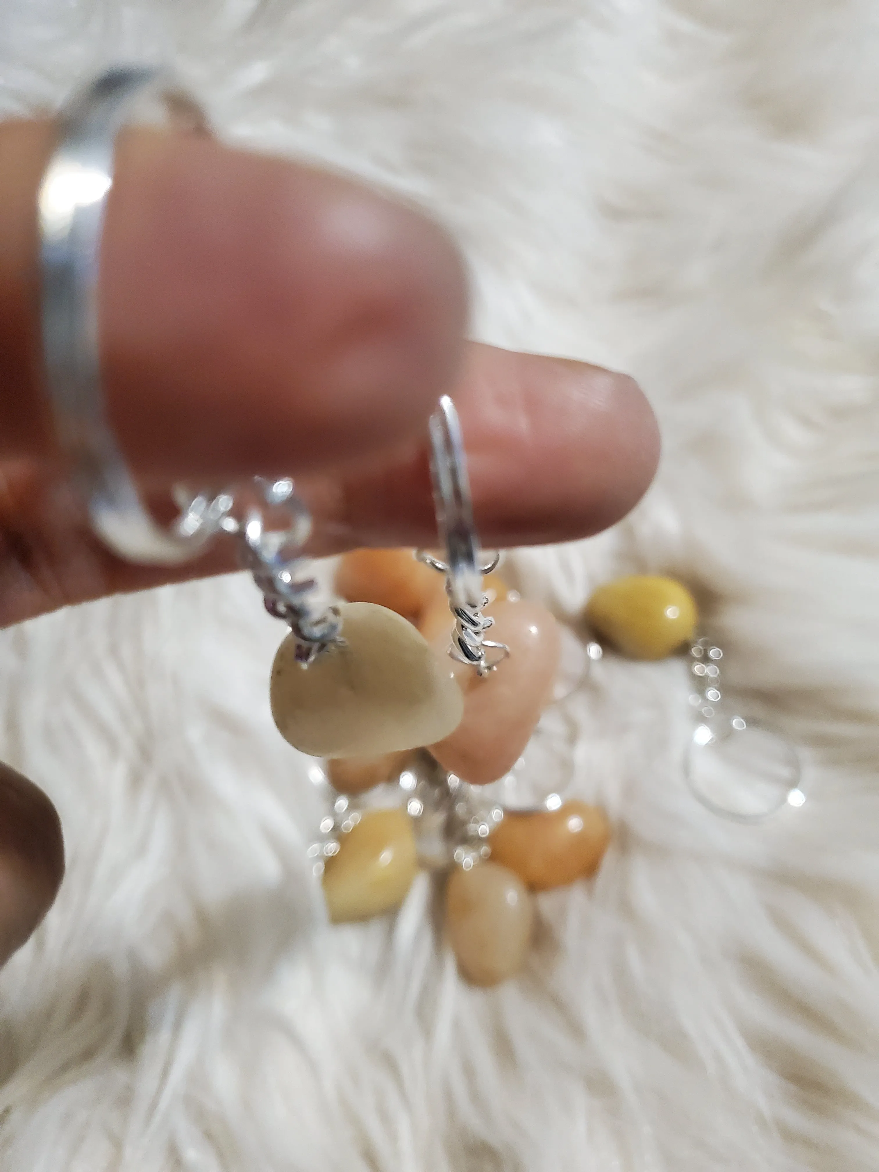 Yellow Quartz Keychain