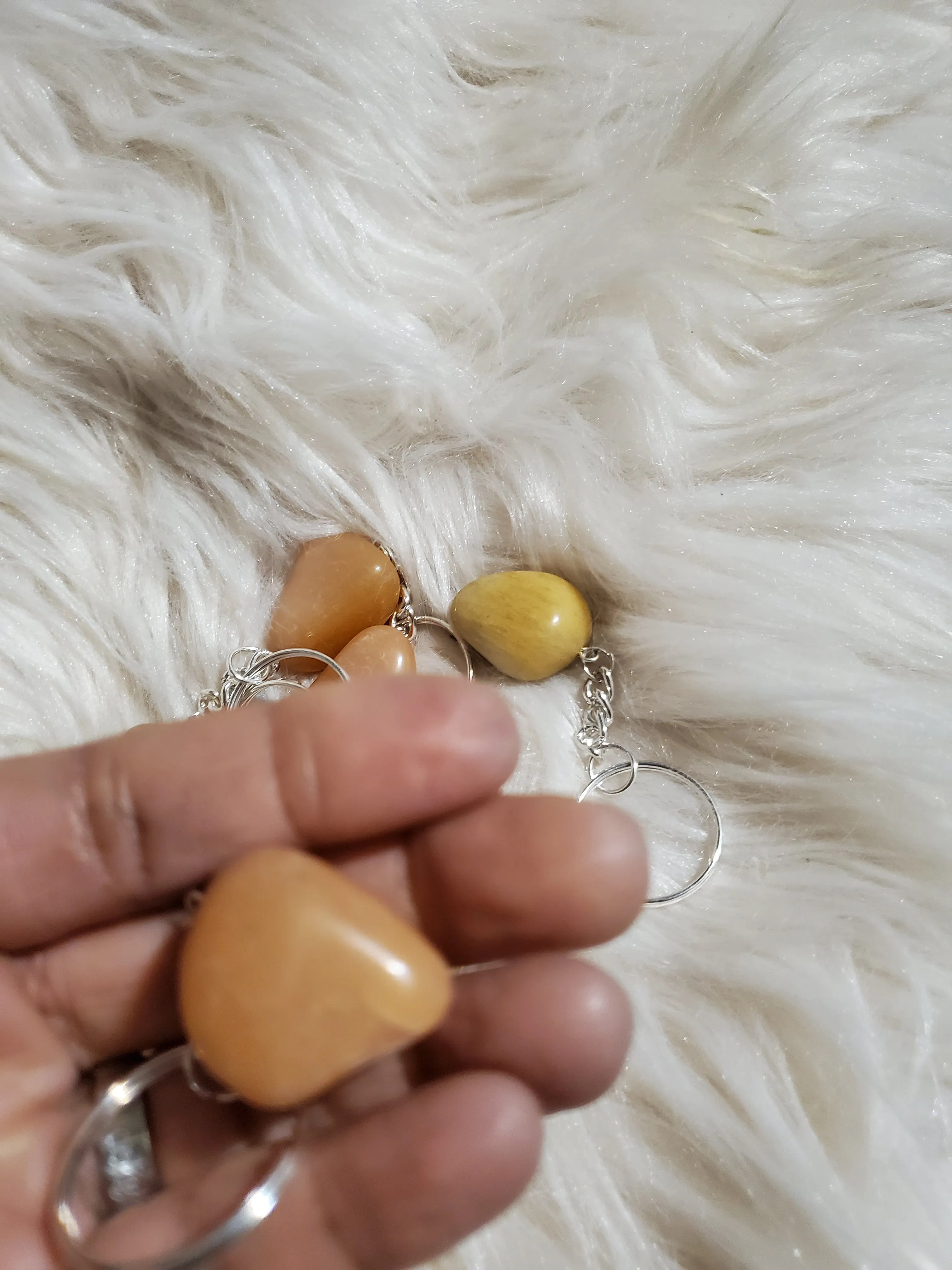 Yellow Quartz Keychain