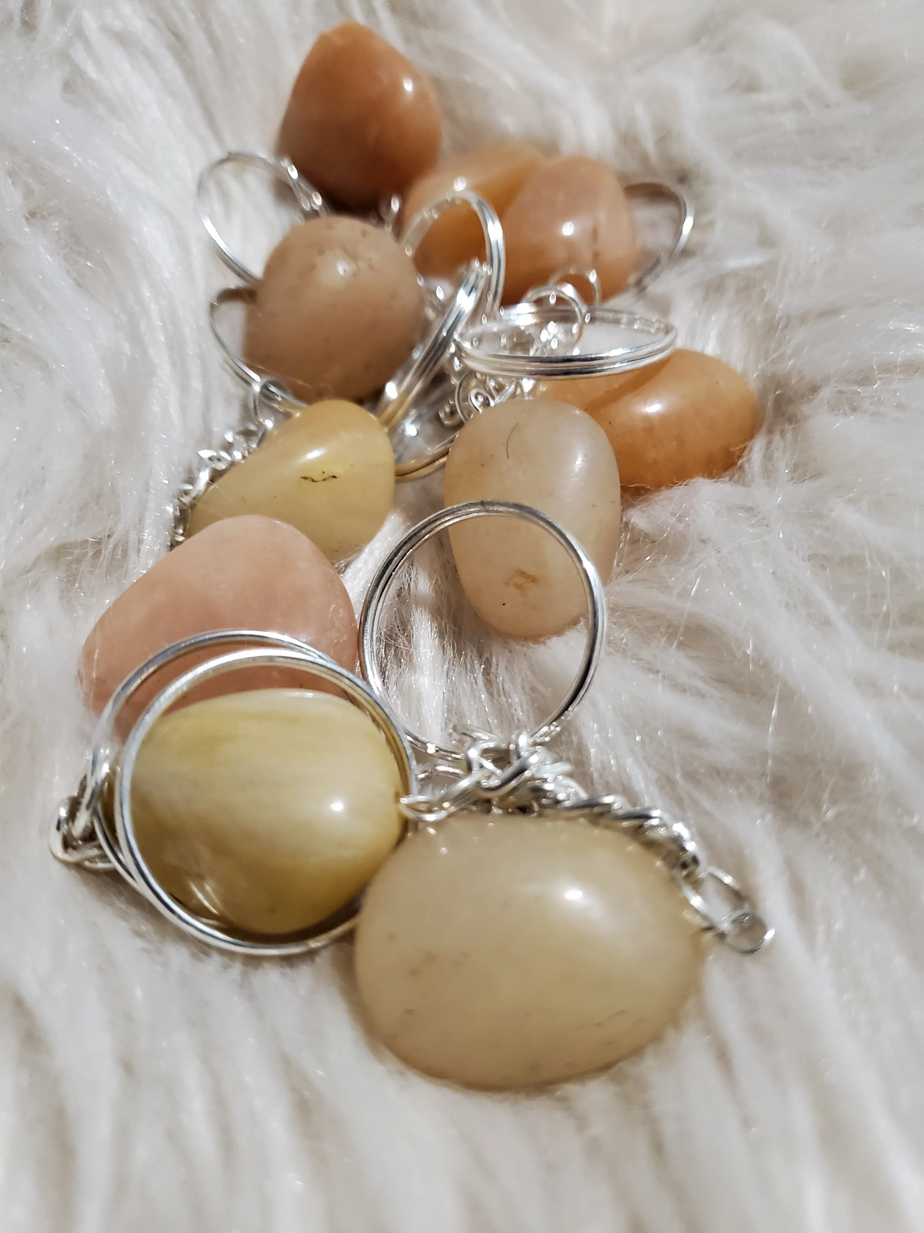 Yellow Quartz Keychain