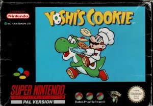 Yoshi's Cookie i æske (UKV m. spansk bagside & m. kosmetiske fejl)